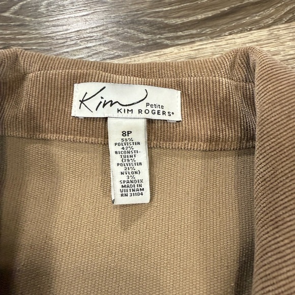 Kim Rogers Corduroy Blazer Academia Preppy Career Citycore Old Money sz:8P - Picture 4 of 6